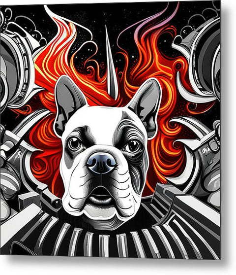French Bulldog 33 - Painting - Metal Print
