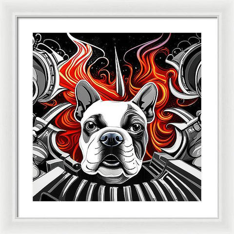 French Bulldog 33 - Painting - Framed Print