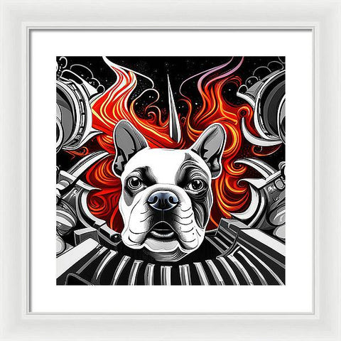 French Bulldog 33 - Painting - Framed Print