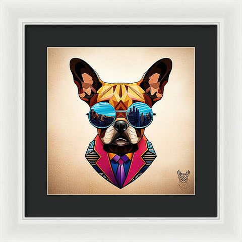 French Bulldog 35 - Colorful - Painting - Framed Print