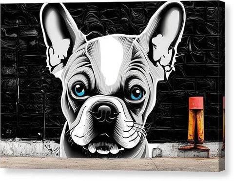 French Bulldog 36 - Street Art - Canvas Print