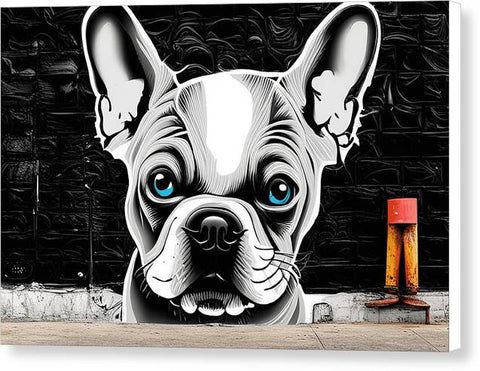 French Bulldog 36 - Street Art - Canvas Print