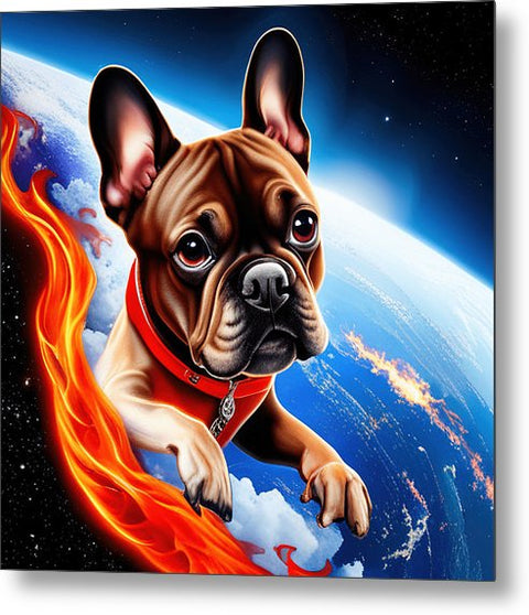 French Bulldog 37 - Painting - Metal Print