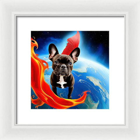 French Bulldog 38 - Painting - Framed Print