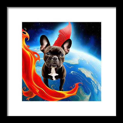 French Bulldog 38 - Painting - Framed Print