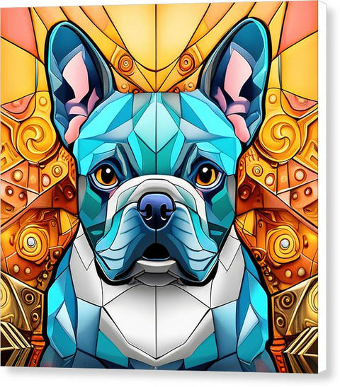 French Bulldog 41 - Colorful - Painting - Canvas Print