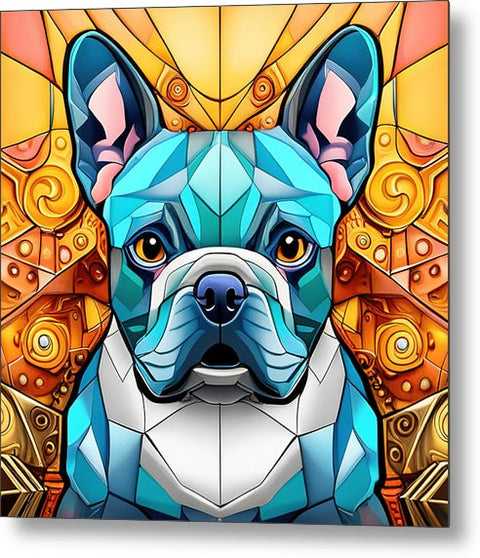 French Bulldog 41 - Colorful - Painting - Metal Print