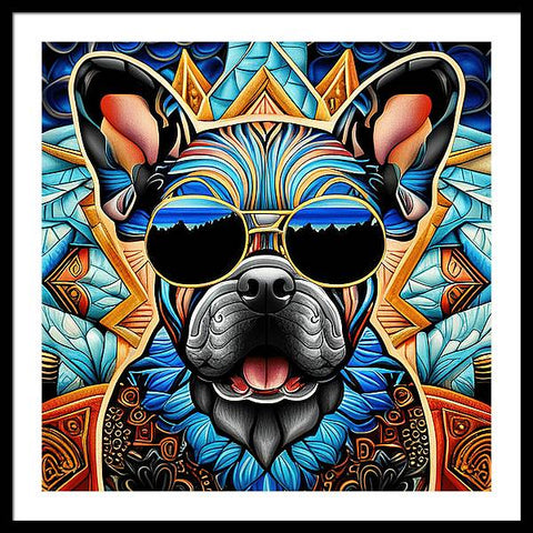 French Bulldog 43 - Painting - Colorful - Framed Print