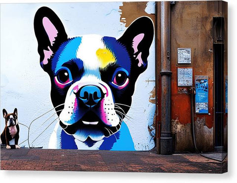 French Bulldog 49 - Street Art - Canvas Print