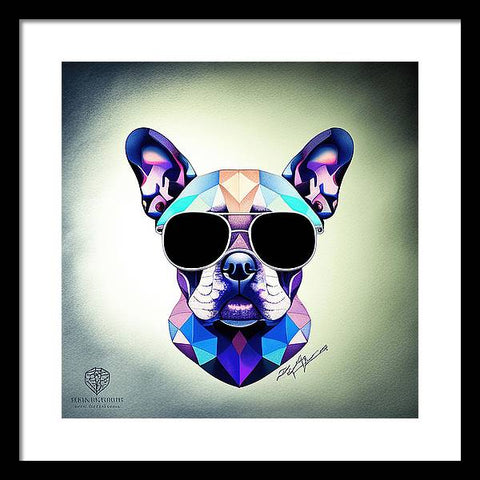French Bulldog 51 - Painting - Colorful - Framed Print