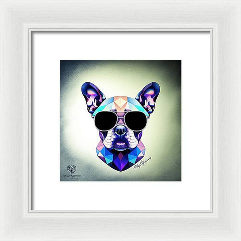 French Bulldog 51 - Painting - Colorful - Framed Print