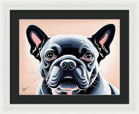 French Bulldog 53 - Painting - Framed Print