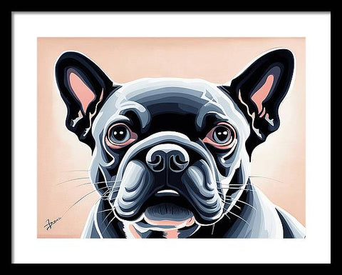 French Bulldog 53 - Painting - Framed Print