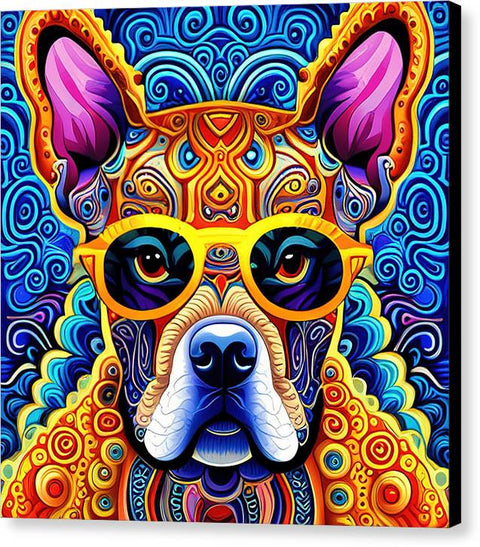 French Bulldog 56 - Colorful - Painting - Canvas Print