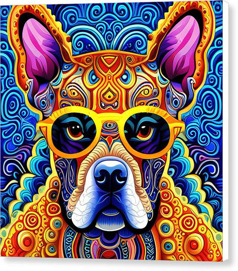 French Bulldog 56 - Colorful - Painting - Canvas Print