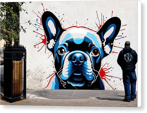 French Bulldog 59 - Street Art - Canvas Print