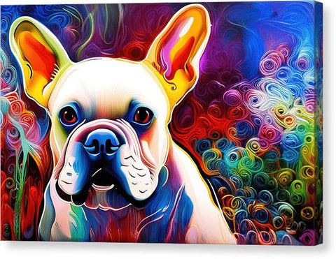 French Bulldog 60 - Colorful - Painting - Canvas Print