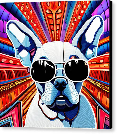French Bulldog 7 - Colorful - Painting - Canvas Print