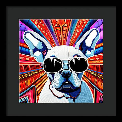 French Bulldog 7 - Colorful - Painting - Framed Print