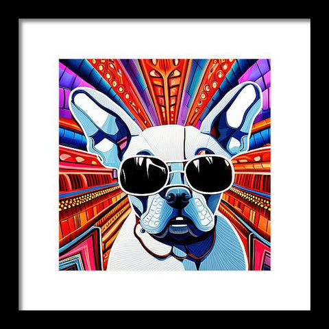 French Bulldog 7 - Colorful - Painting - Framed Print