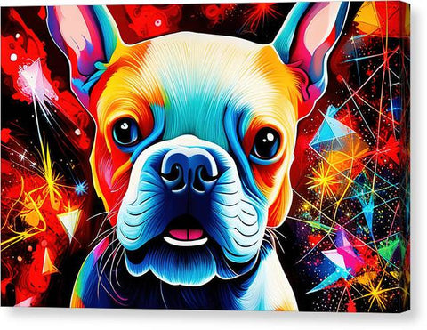 French Bulldog 8 - Colorful - Painting - Canvas Print