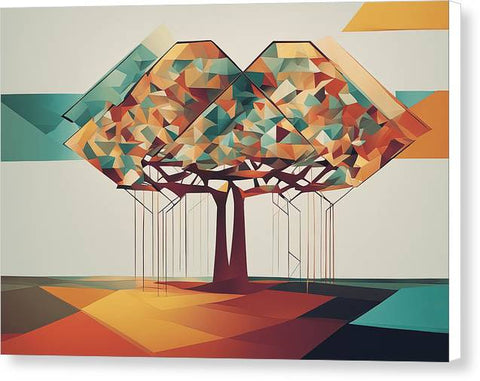Geometric Abstract Art 0028 - Canvas Print