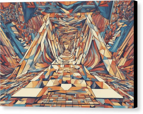 Geometric Abstract Art 0031 - Canvas Print