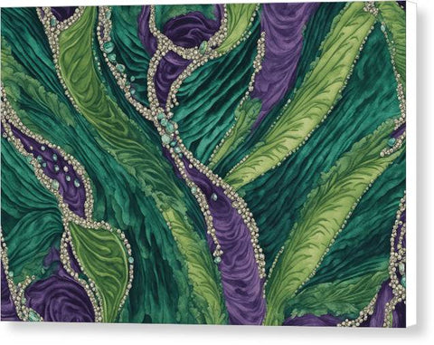 Green Abstract Art 0006 - Canvas Print