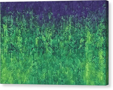 Green Abstract Art 0012 - Canvas Print