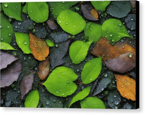 Green Abstract Art 0030 - Canvas Print
