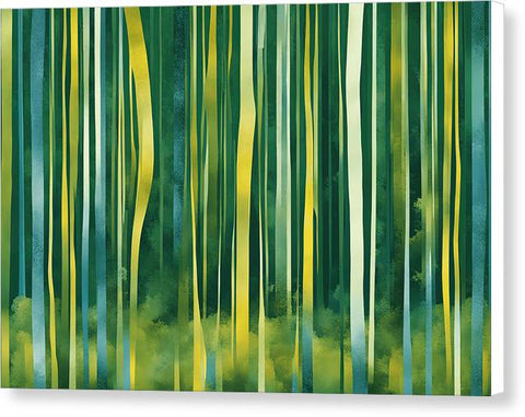 Green Abstract Art 0032 - Canvas Print