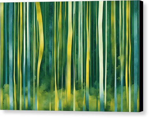 Green Abstract Art 0032 - Canvas Print