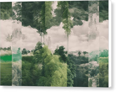 Green Abstract Art 0060 - Canvas Print