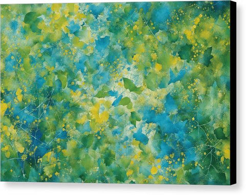 Green Abstract Art 0062 - Canvas Print