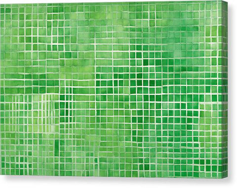 Green Abstract Art 0068 - Canvas Print