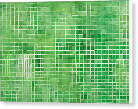 Green Abstract Art 0068 - Canvas Print