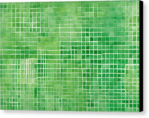 Green Abstract Art 0068 - Canvas Print