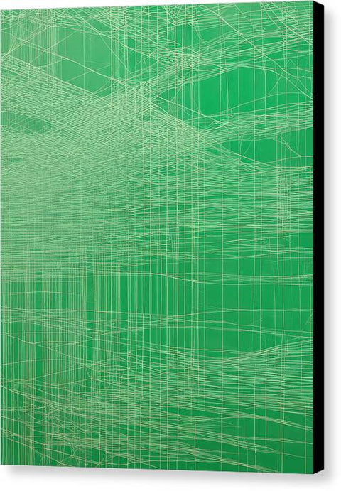 Green Abstract Art 0071 - Canvas Print