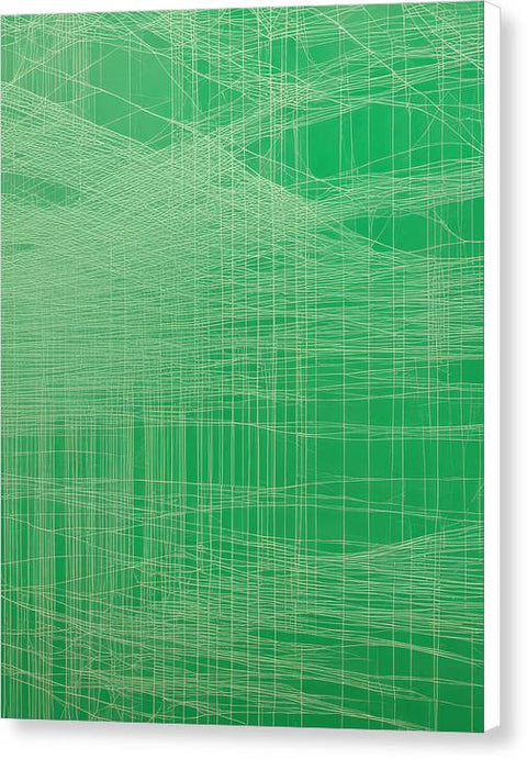 Green Abstract Art 0071 - Canvas Print