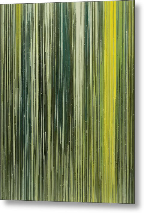 Green Abstract Art 0072 - Metal Print