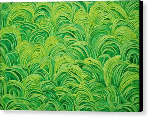 Green Abstract Art 0075 - Canvas Print