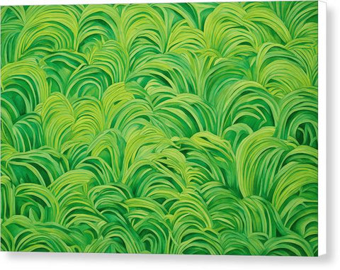 Green Abstract Art 0075 - Canvas Print