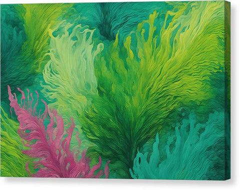 Green Abstract Art 0079 - Canvas Print
