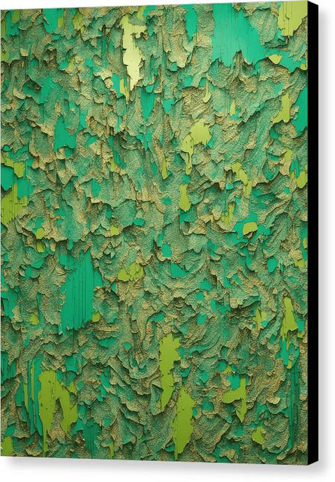Green Abstract Art 0085 - Canvas Print