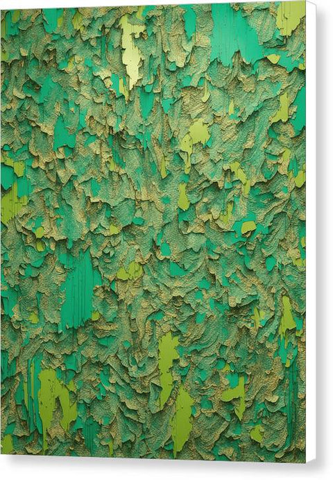 Green Abstract Art 0085 - Canvas Print