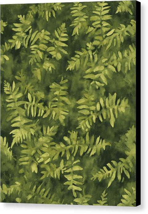 Green Abstract Art 0090 - Canvas Print