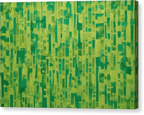Green Abstract Art 0100 - Canvas Print