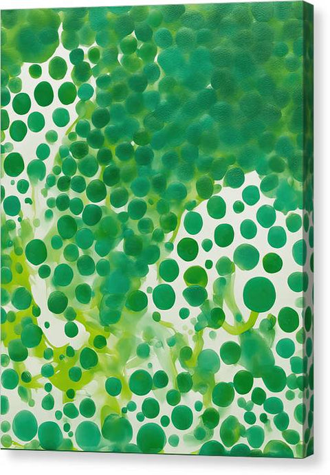 Green Abstract Art 0105 - Canvas Print