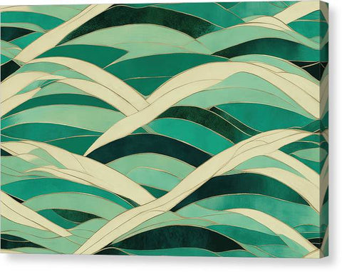 Green Abstract Art 0114 - Canvas Print