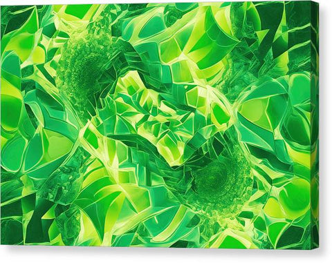 Green Abstract Art 0119 - Canvas Print